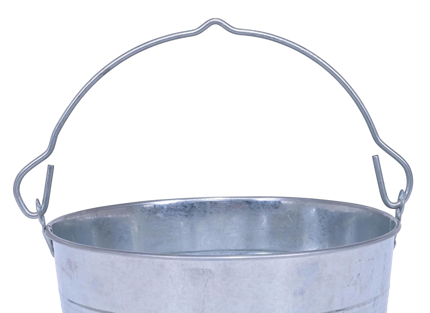 Vestil BKT-GAL-325 Galvanized Steel Bucket, 9-13/16" Depth, 3.25 gallon, 28 pound Capacity, Silver