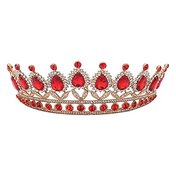 翼の王冠デザイン Amazon.co.jp: Tyenaza 王冠 レッド ラインストーン レトロ 半円