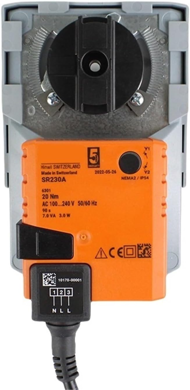 1Pcs SR230A Rotary Actuator 20 Nm AC 100...240 V HAVC Systems Butterfly Valves Cooling Systems