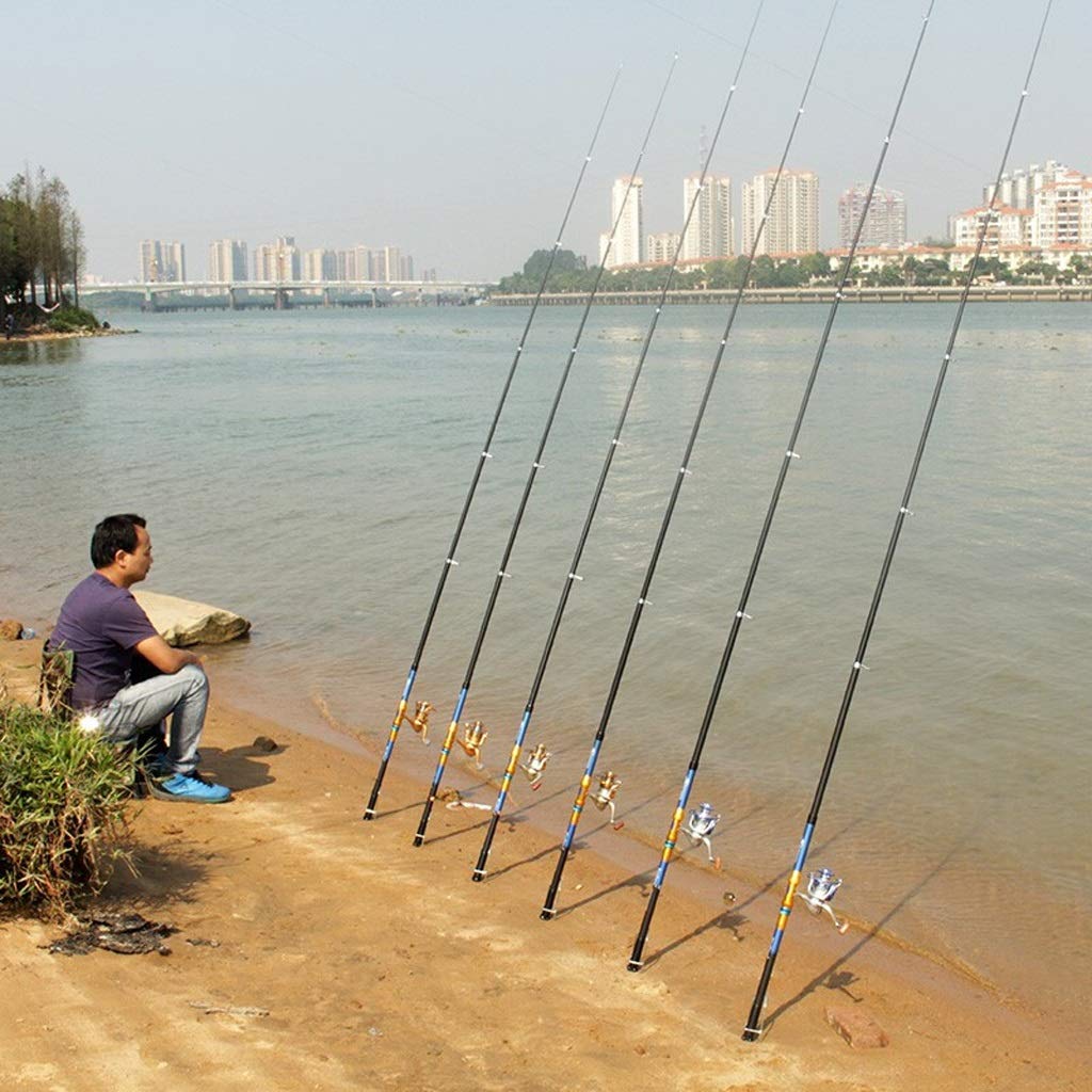 Profesión caña de Pesca Trole y carrete Combo fuerte apoyo for carga súper dura Mar Rod Lanzar Caña de largo alcance mar Caña de pescar FH7000 rueda de metal de agua dulce del agua de mar Pesca Regalo