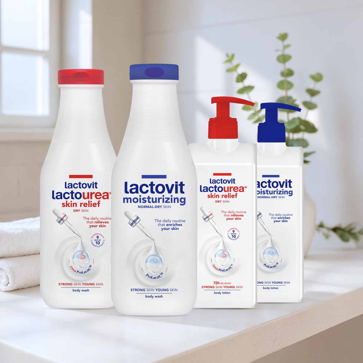 Lactovit Lactourea Body Wash for Dry Skin with Urea and Lactic Acid