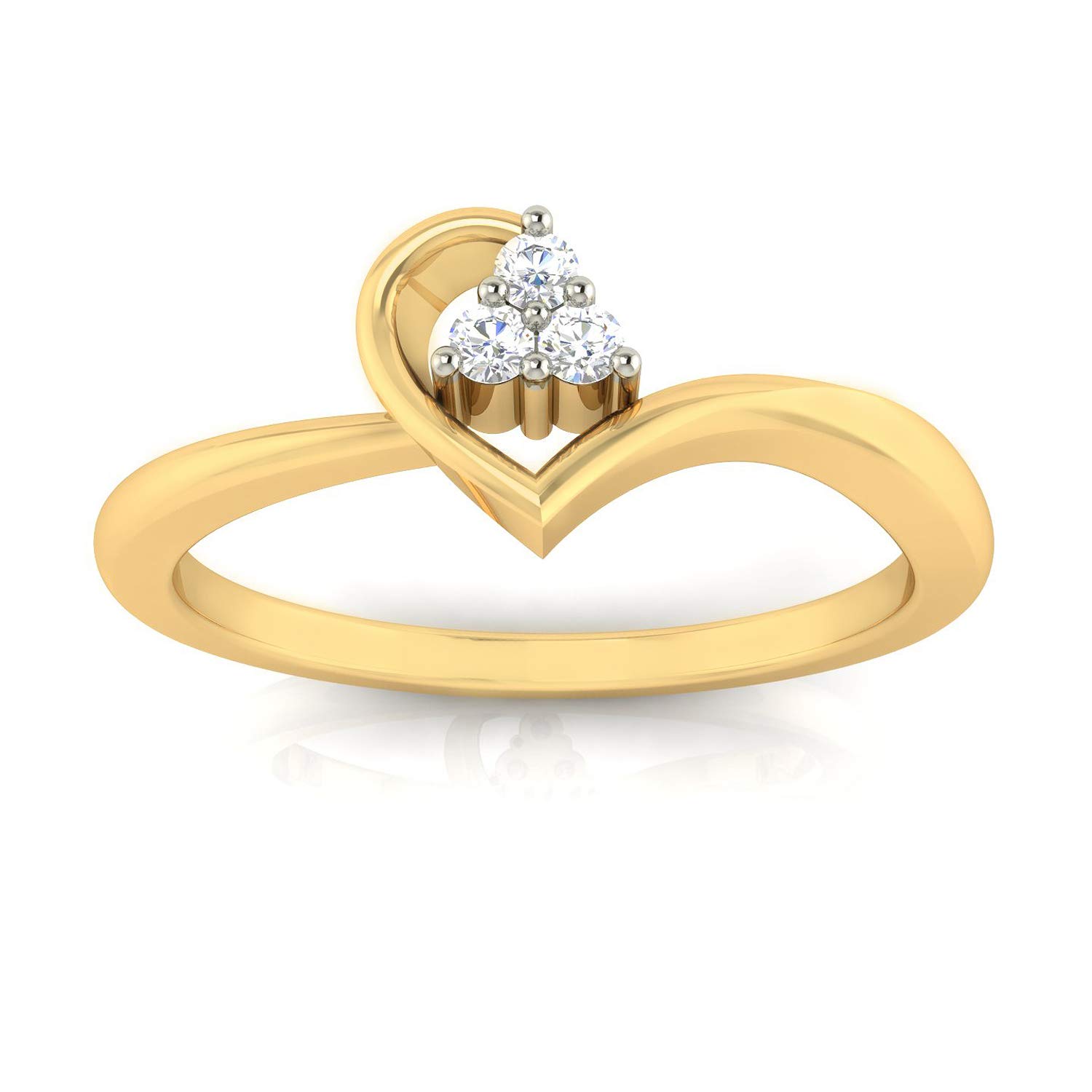 avsar Jewellery 18k (750) Yellow Gold and Diamond Ring for Women-picture-12