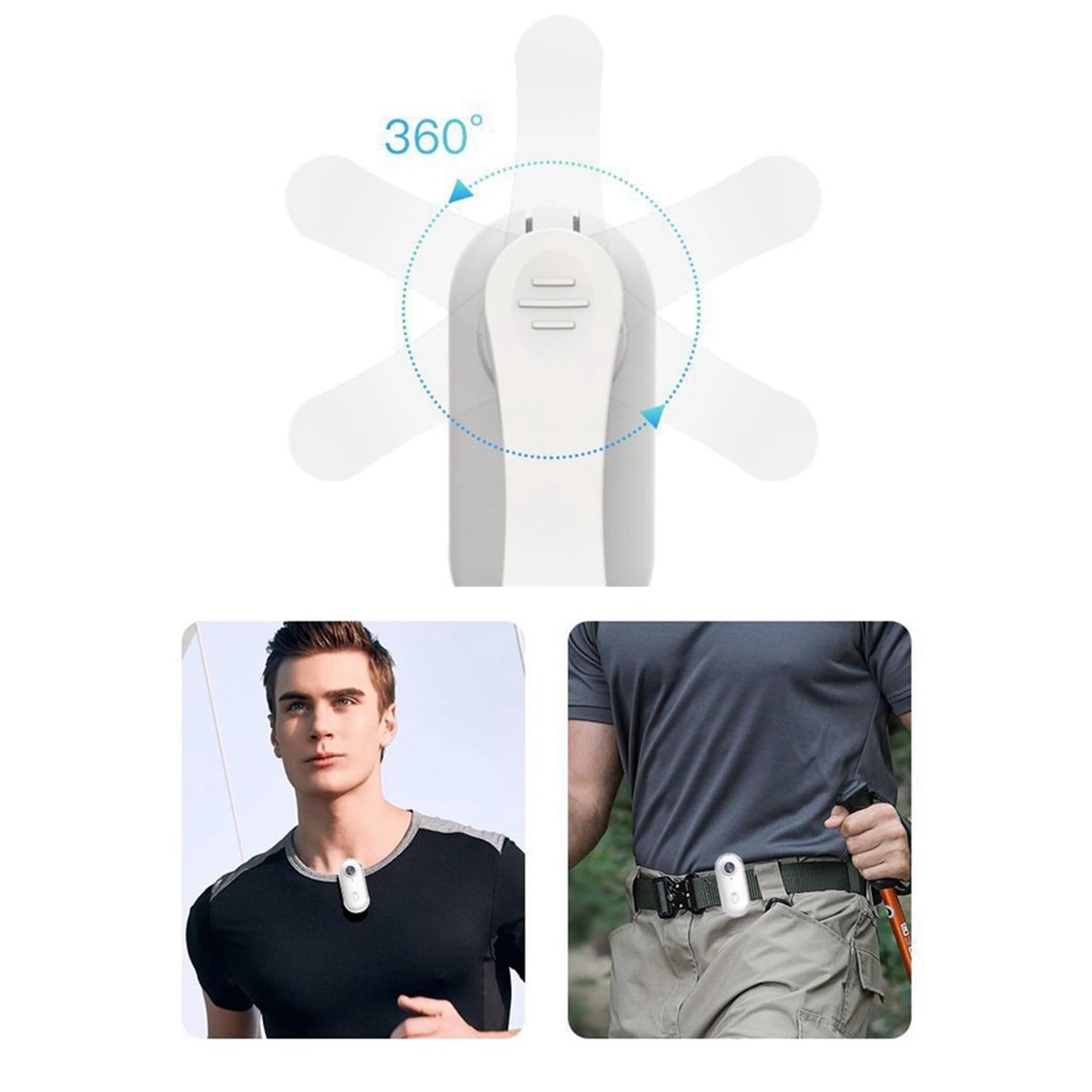 Cámara de Acción de Pulgar 4K WiFi, Cámara Corporal 1080P, Grabación POV Manos con Tarjeta de 64 GB para Trabajo, Viajes, Mascotas, Natación, Ciclismo.