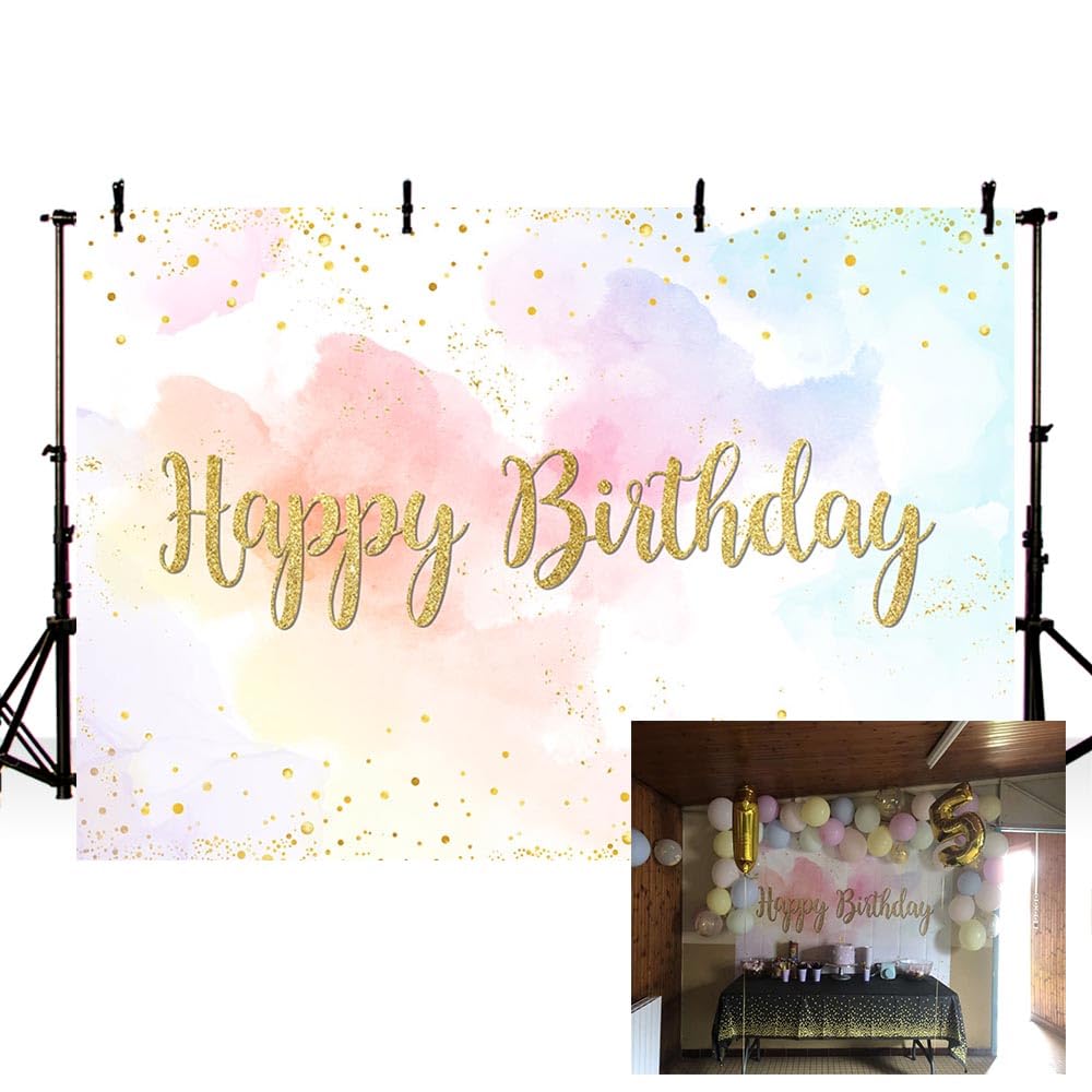 Xiaoterna 2,2x1,5m Cielo Colorato Nuvola Sfondo Stelle Arcobaleno Pastello Mare Di Nuvole Sfondo Fotografico Oro Punti Stella Ragazza Principessa