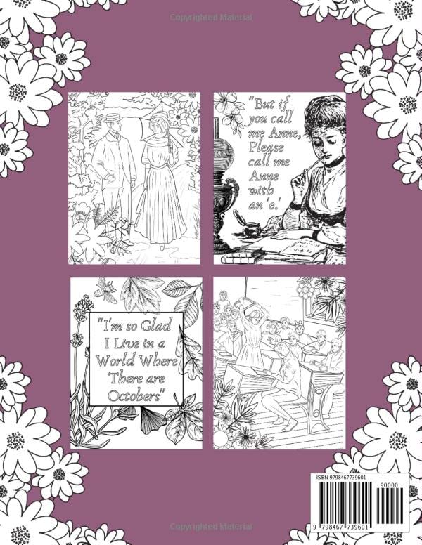 Anne of Green Gables Coloring Book: Featuring L. M. Montgomery Quote Coloring Pages and Illustrations from the Original Book - Image 2