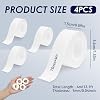 4Pcs Label Maker Tape for Quite, 15mmx4m Waterproof Self-Adhesive Label Printer Tape for Marking Name, Price, Shelf Life & Classification for Qutie P15/P12/Q2/HP1/HP4/D32/D35 Thermal Printer Labels