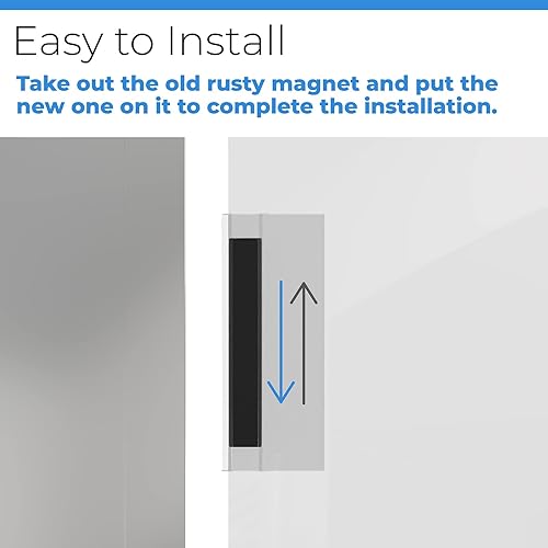 Miniatura 6 de Imán mejorado para puerta de ducha  2-12 pulgadas de largo de cristal para puerta de ducha de repuesto para puertas de ducha abatibles, manijas de