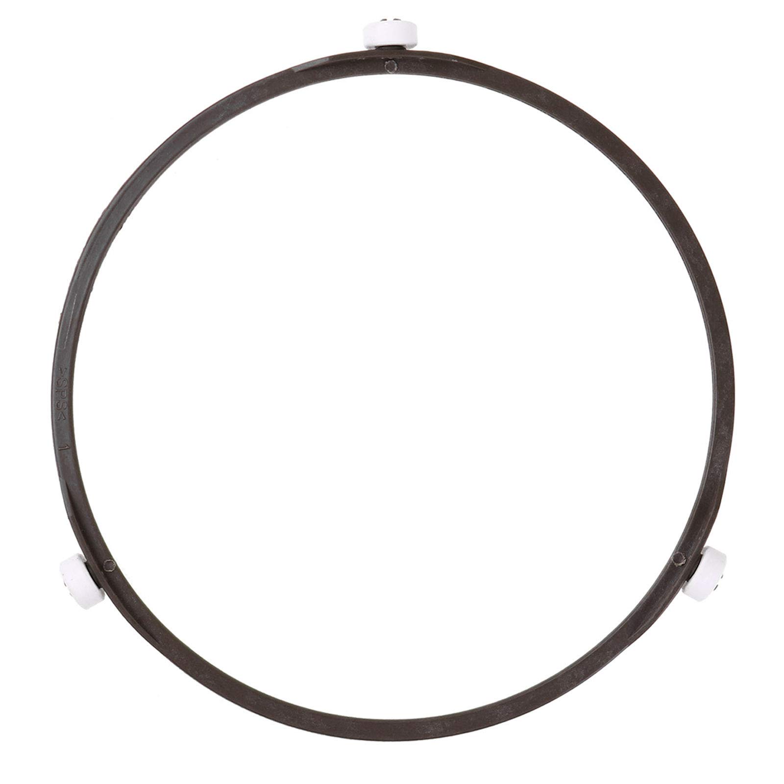 JEATHA Microwave Glass Turntable Rotating Ring Supporter Plate Roller Wheel Circle Bracket Base Plate Tray Replacement Fittings Brown 6.9x0.62 inch