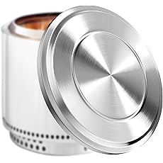 Solo Stove Yukon Lid - Premium 304 Stainless Steel Fire Pit Cover, Modern Round Design, Versatile Tabletop Accessory, Wood Burning and Camping Accessory