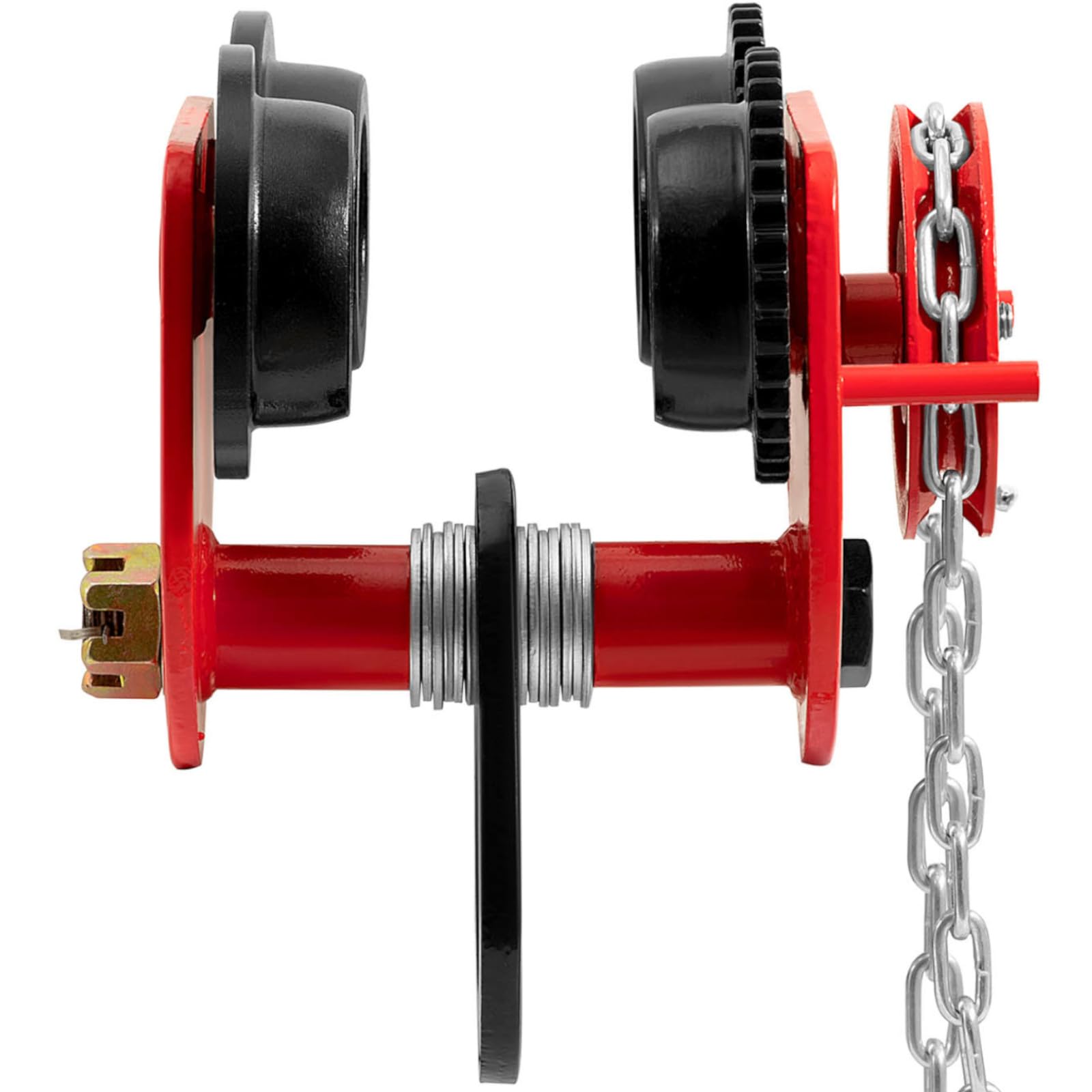Steinberg Systems Carro para Polipasto Carrito SBS-RT-3000C (Capacidad de Carga: 3.000 kg, Rango de Ajuste: 90-130 mm, Acero al Carbono)