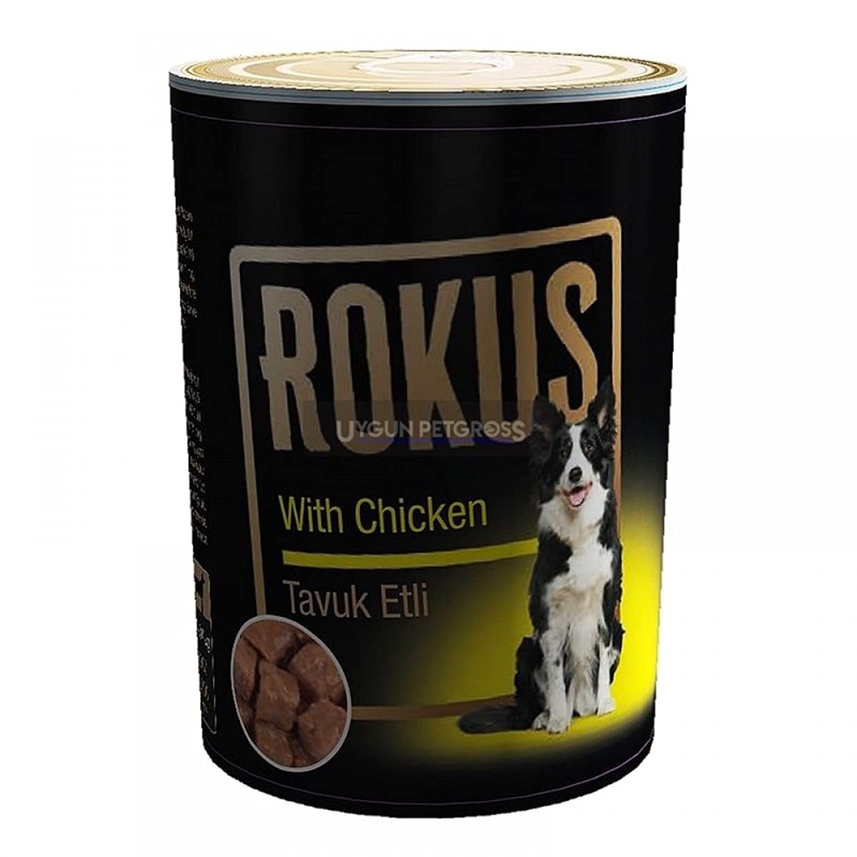 Rokus Tavuklu Parça Etli Köpek Konservesi, 410 G