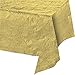 Creative Converting 38321 Metallic Tablecover, 54 by 108, Gold (3-Pack)