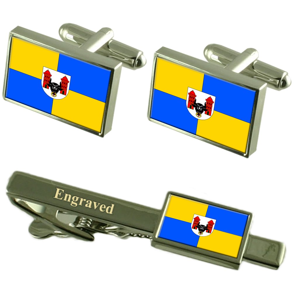 Gemelos de Prerov y clip de corbata de la República Checa para trajes 5