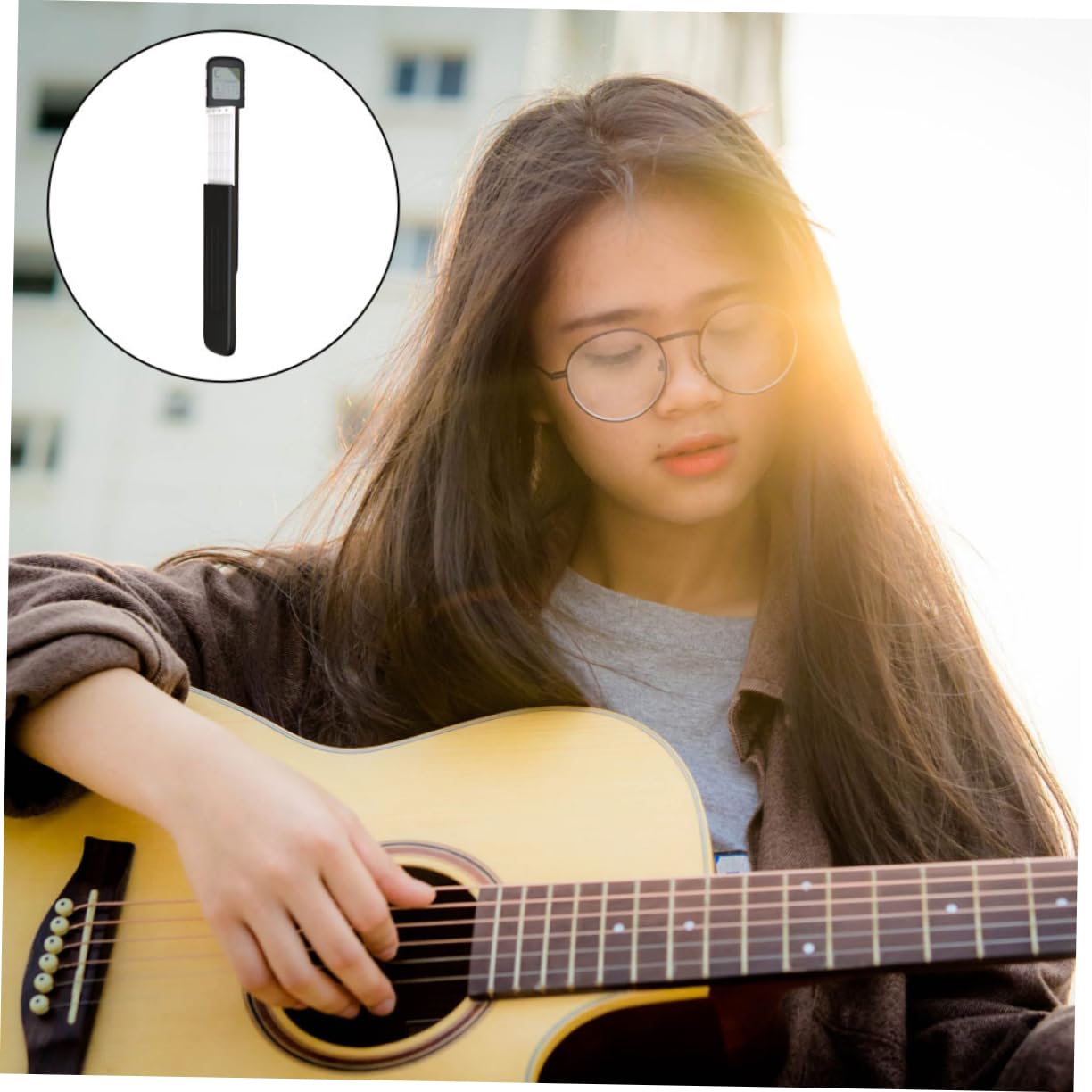 BESTonZON Tragbarer Ukulele Akkordtrainer Professioneller Fingertrainer Zur Sensibilitätssteigerung Kompaktes Übungsgerät Für Anfänger Und Profimusiker Langlebig Und Umweltunabhängig Schwarz