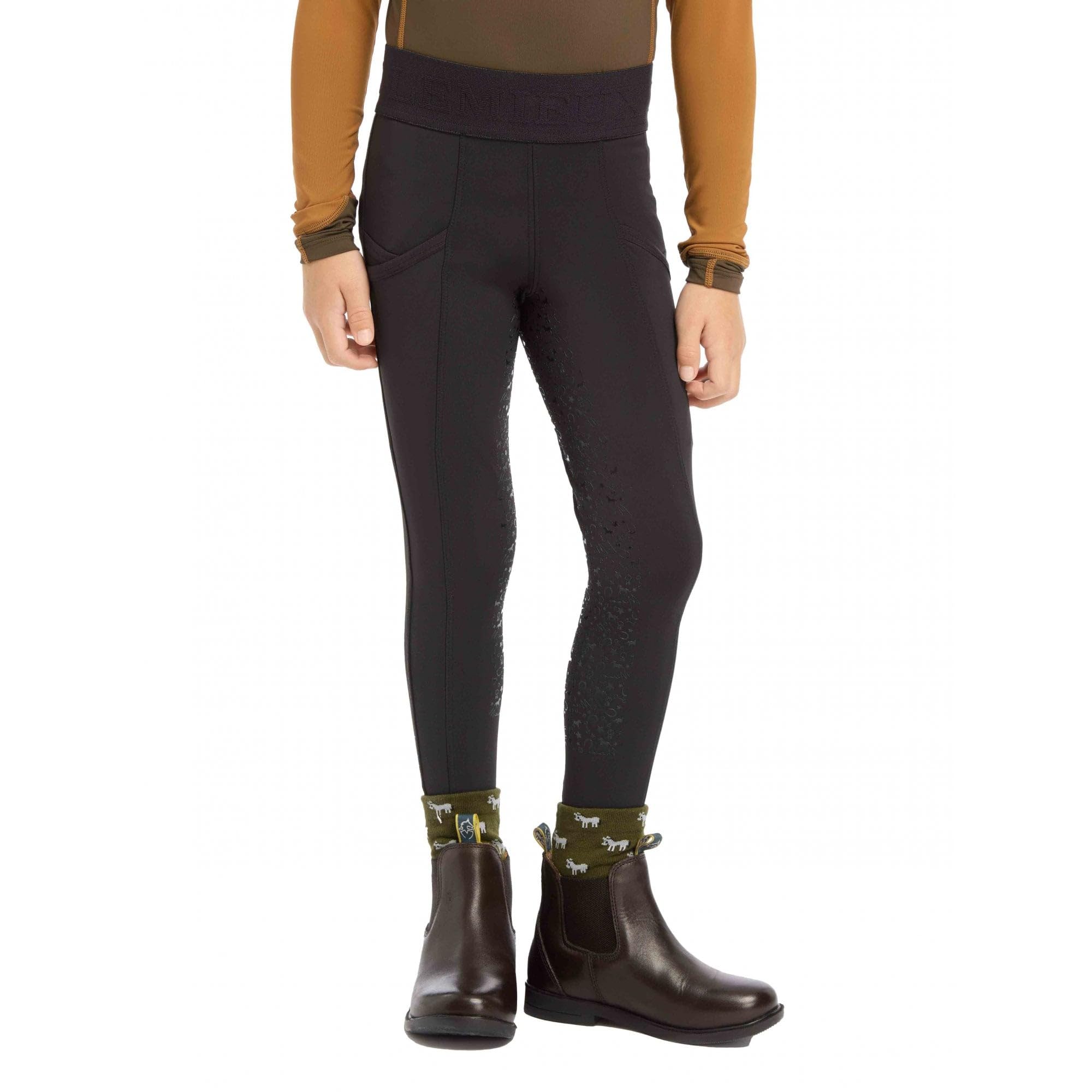 LeMieux Mini pantalon d'équitation pour enfant Noir
