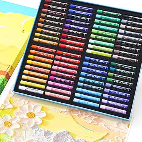 Arrtx Oil Pastels Set, 72 Colours Soft Pastels Non-Toxic Pastels for Artists, Students & Kids, Ideal for Sketching, Decorative Painting, Making Pictures Like Oil Painting Cover