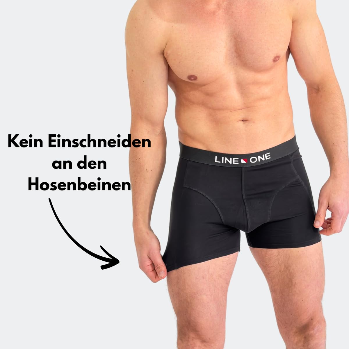 LINE ONE Boxershorts Herren Baumwolle (3/6er Pack) Unterhosen Herren, trocknergeeignet, weicher Hosenbund (Gr. S - 6XL)