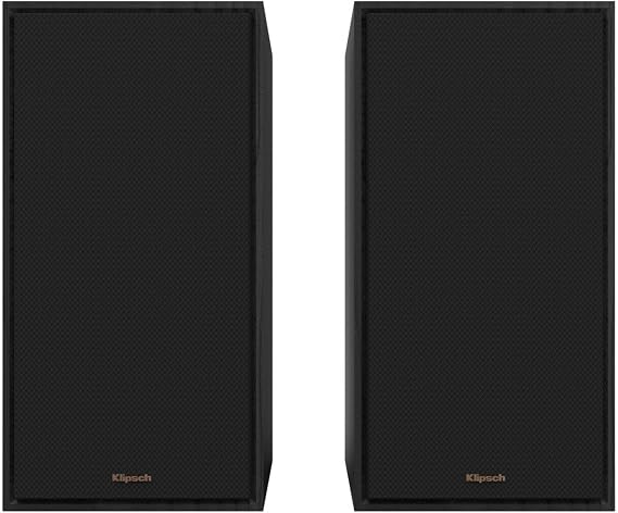 Klipsch R-60M Compact & Passive Bookshelf Speakers - Black - Pair