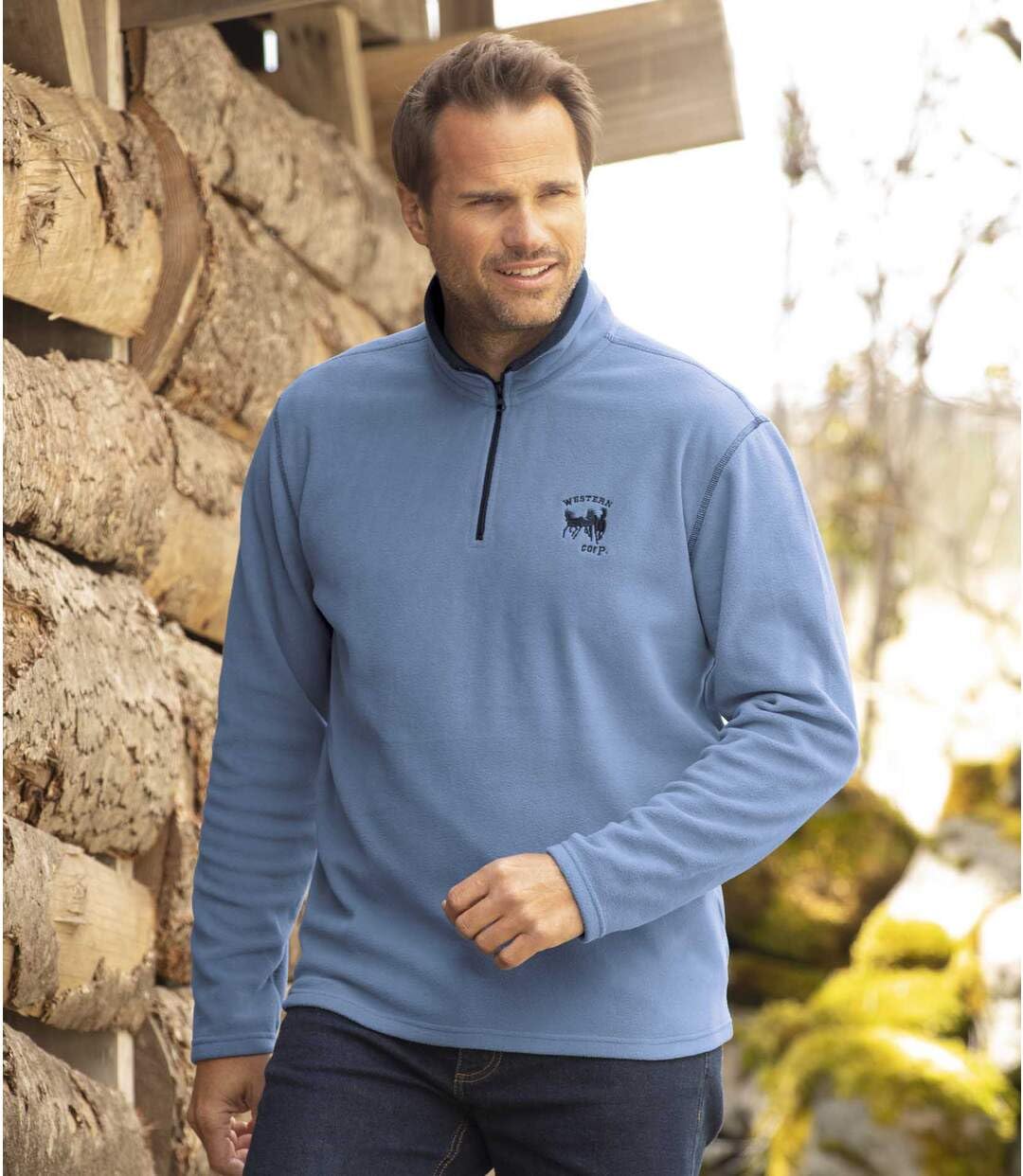 ATLAS FOR MEN - Set di 4 Maglioni in Pile da Uomo - Ultra Leggero e Caldo - Maglione a Collo Alto con Zip - Ideale per l'inverno/Viaggio - Maglioni in Pile da Uomo - Disponibile in Taglie Grandi