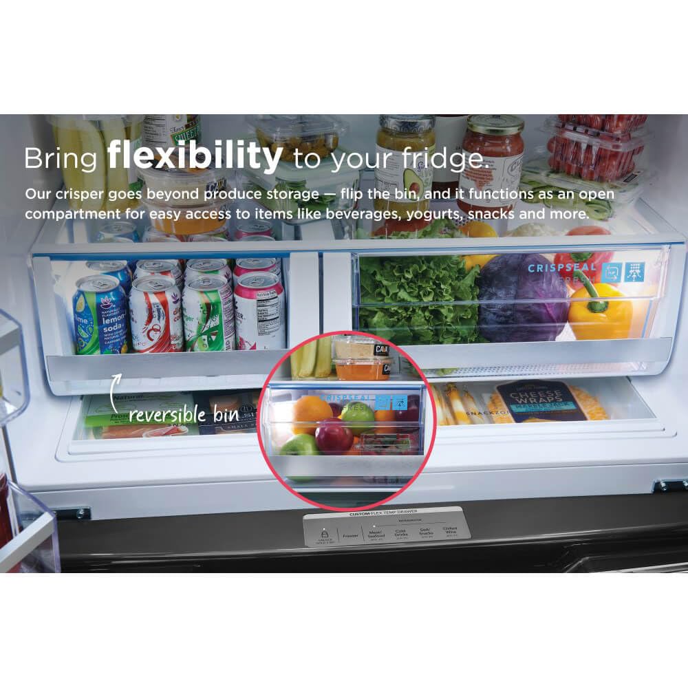 Frigidaire Gallery 21.5 cu. ft. 4-Door French Door Refrigerator in Stainless Steel, Counter-Depth GRMC2273CF on Fridge.com