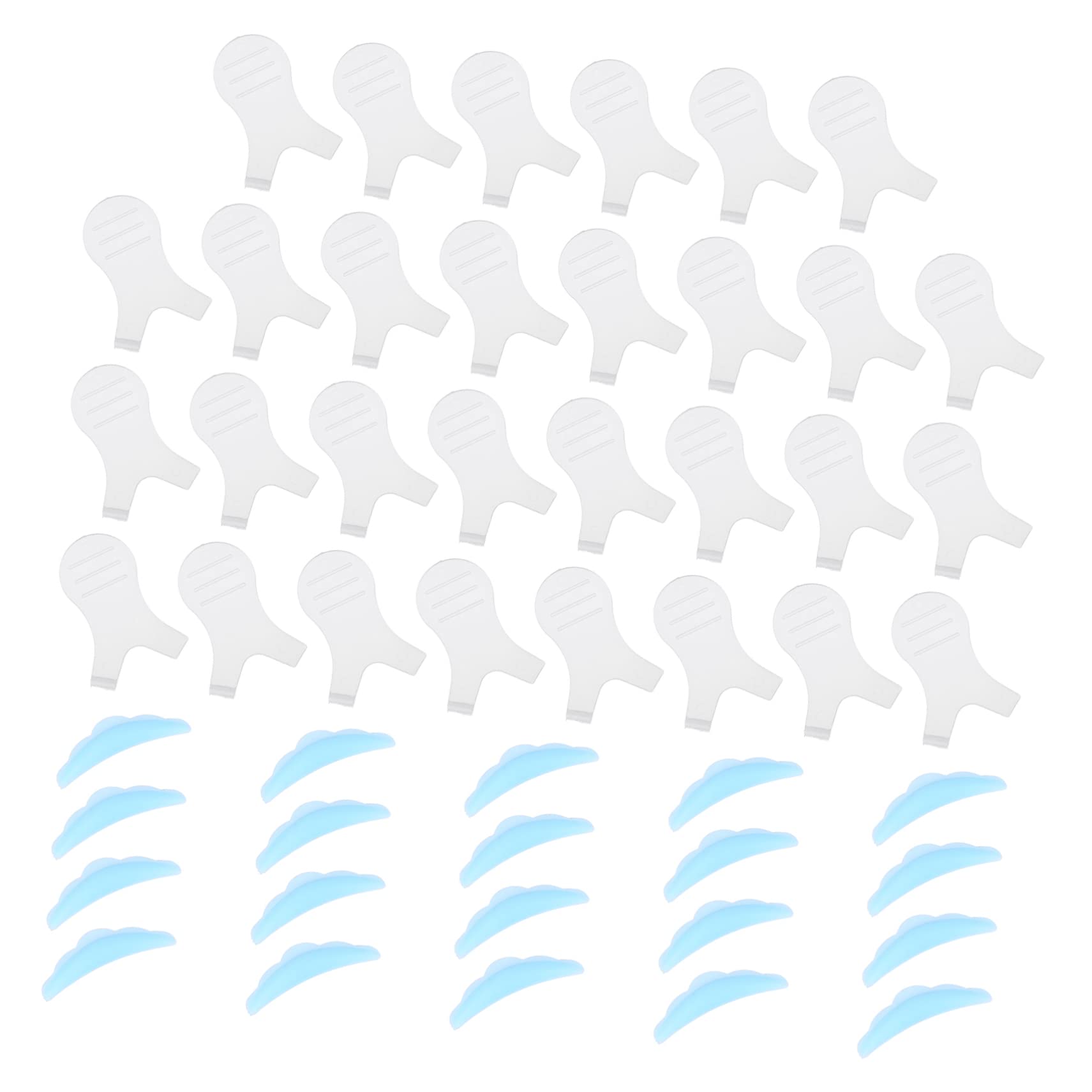 VICASKY 50pcs Lash Perm Lift Brush Set Brush Silicone Pads Easy Eyelash Perm Process