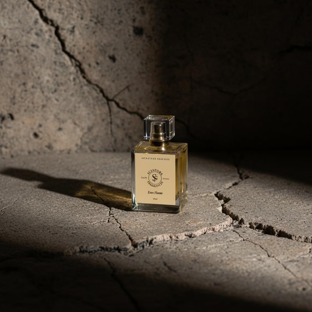 Scentora Fragrances Eros Flame 50ml Extrait De Parfum | Long Lasting Luxury Perfume for Men | Passionate Citrus & Spicy Vanilla Intense Fragrance | Ideal for Gifting 1