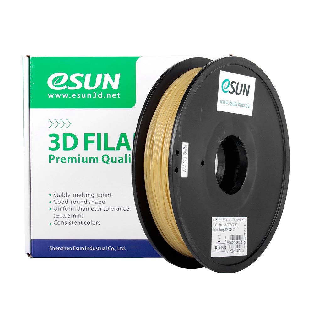PVA Filament do drukarek 3D 1,75 mm 0,5 kg (1,1 funta) szpula materiały eksploatacyjne rozpuszczalne w wodzie wkłady z naturalnego materiału