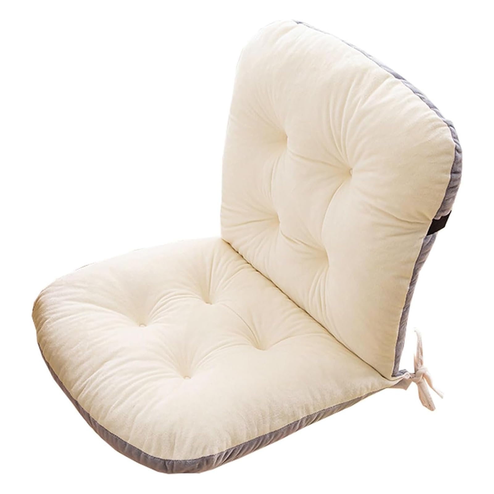 Coussin de chaise de jardin premium lot de 2 avec grand dossier moelleux pour balcon