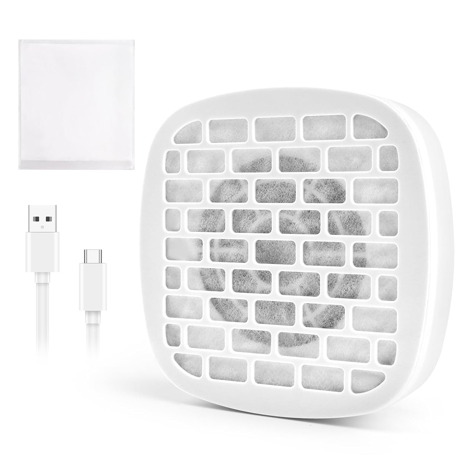 ANGNYA Nail Dust Collector with 10PCS Filter Pads, Compact Vacuum Fan Dust Collector for Beginner Mini Dust Suction Machine Manicure Pedicure Tool for Acrylic Nail Polishing for Home Use