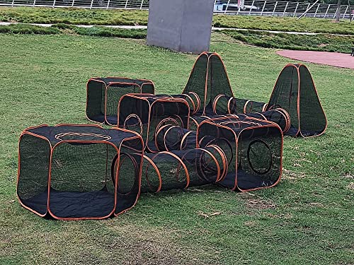6 em 1 gato de gato e túnel de cachorro Tent da barraca dobrável tenda de animais de estimação ao ar