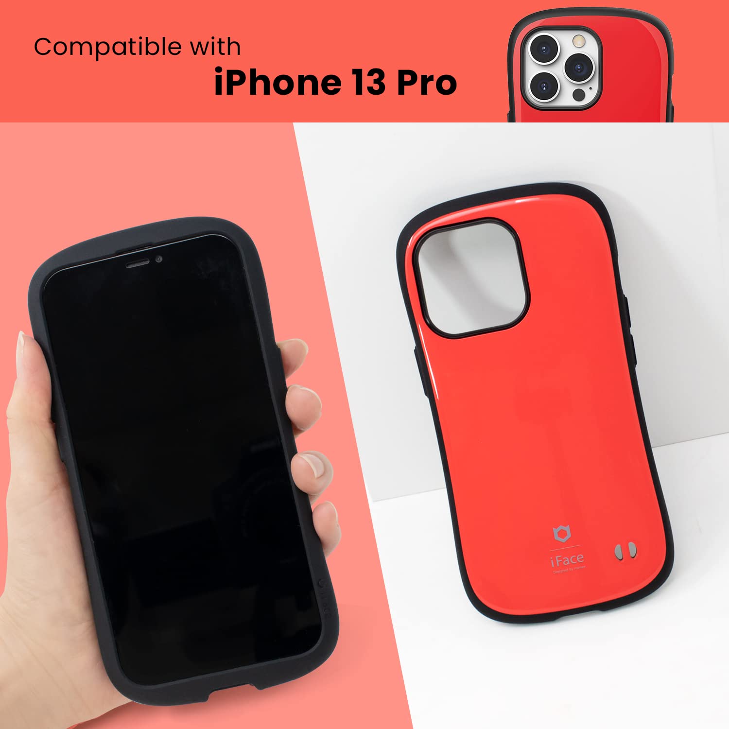 IFace First Class Custodia Per IPhone 13 Pro – Doppio Strato Antiurto, Paraurti Rigido + Guscio Morbido, Rosa Acceso