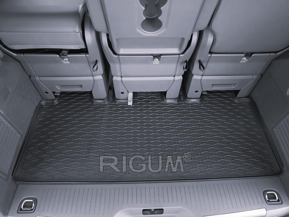 Gummimatten passend für VW T7 Multivan L2 Langer Radstand 10-teilige Komplettauslage mit Kofferraumwanne für Innenraum & Kofferraum - rutschfest und wasserdicht
