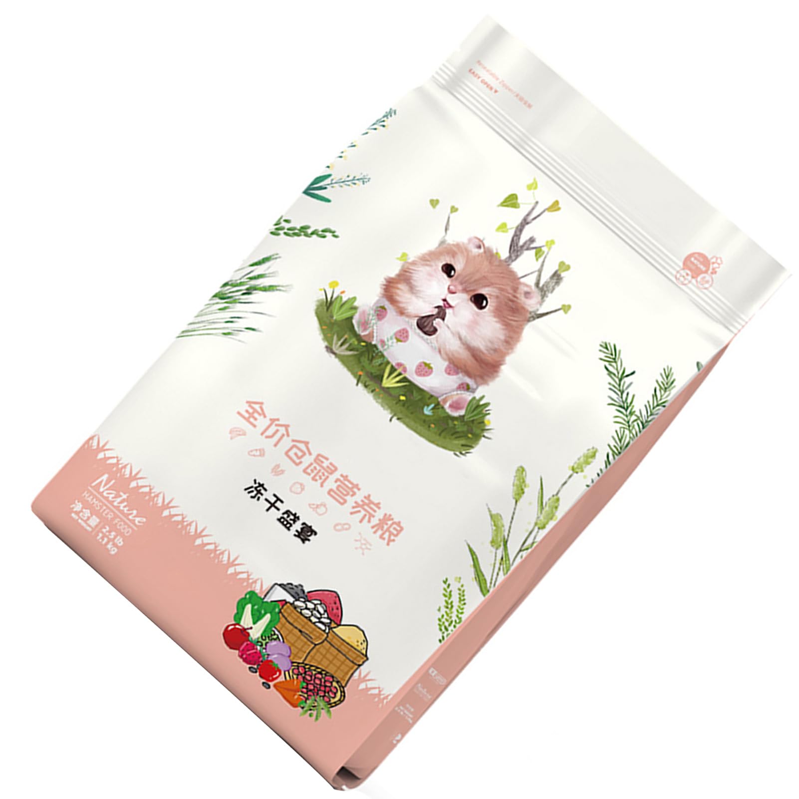 Alimento para Hámster, Nutrición Equilibrada, Alimento (1100g/2,4