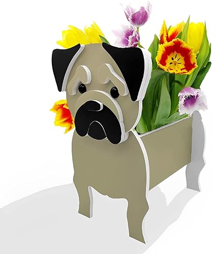 Vista 54 de Macetero de flores para perros, regalos para mujeres, bonitas macetas de PVC para perros, macetas de flores para interiores y exteriores, maceta