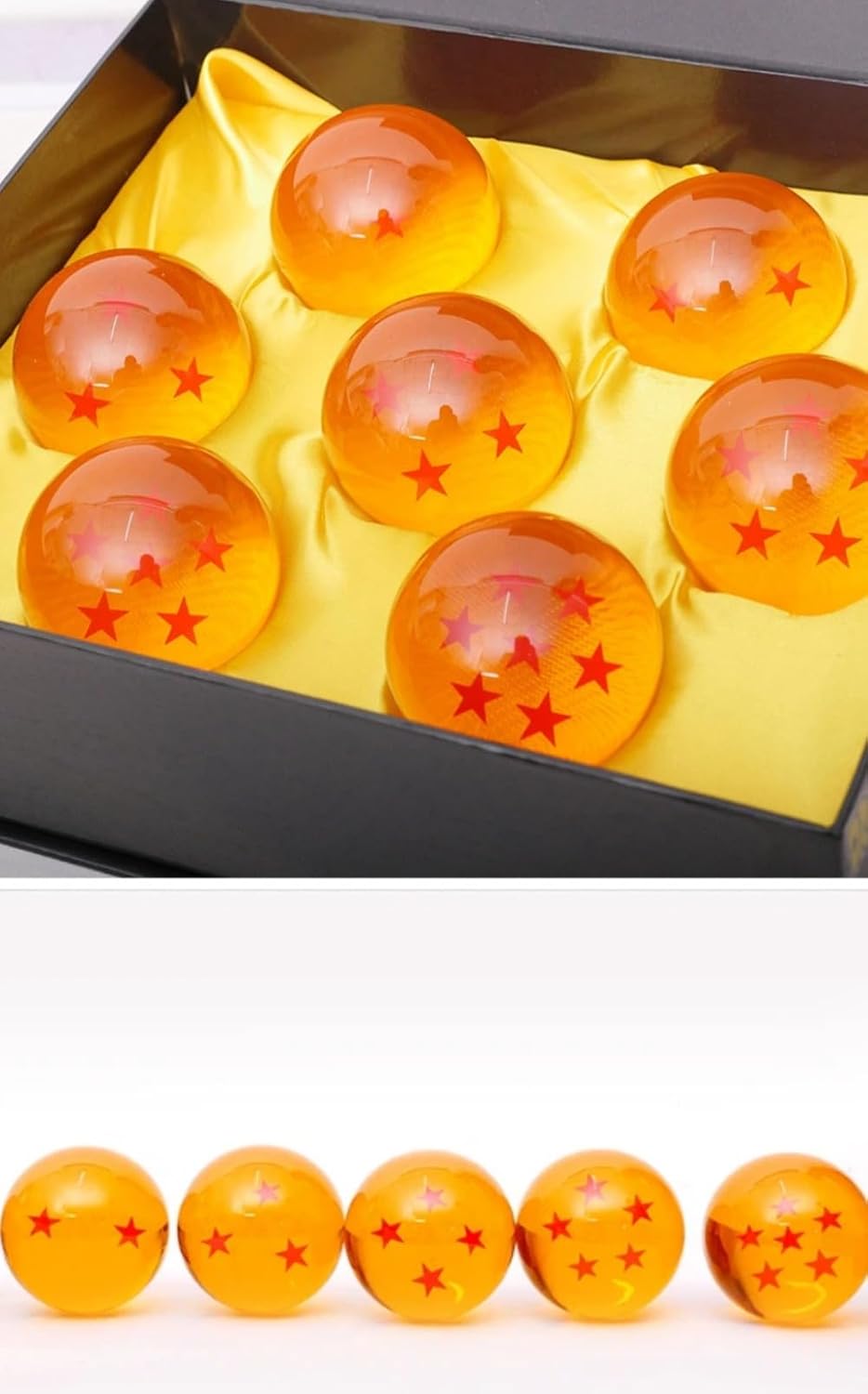 LumoLight置物・オブジェドラゴンボール 龍球 神龍召喚水晶 ドラゴン スーパー コスプレ用小物 豪華 7個セット ボックス付