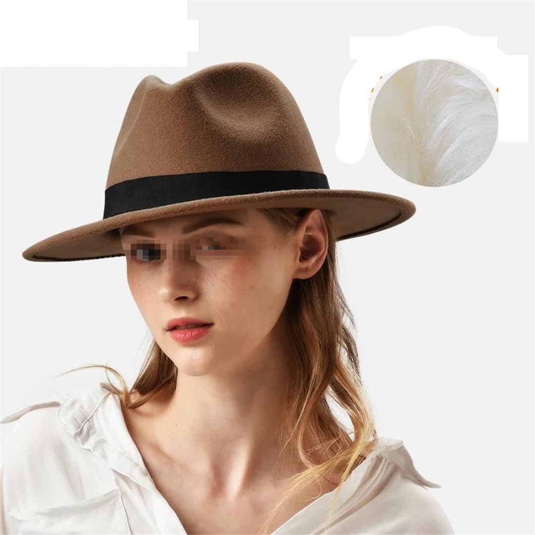 Cappello Fedora In Lana Per Donna Uomo Cappello Fedora Vintage A Tesa Larga In Feltro Cappello Per Coppia Jazz
