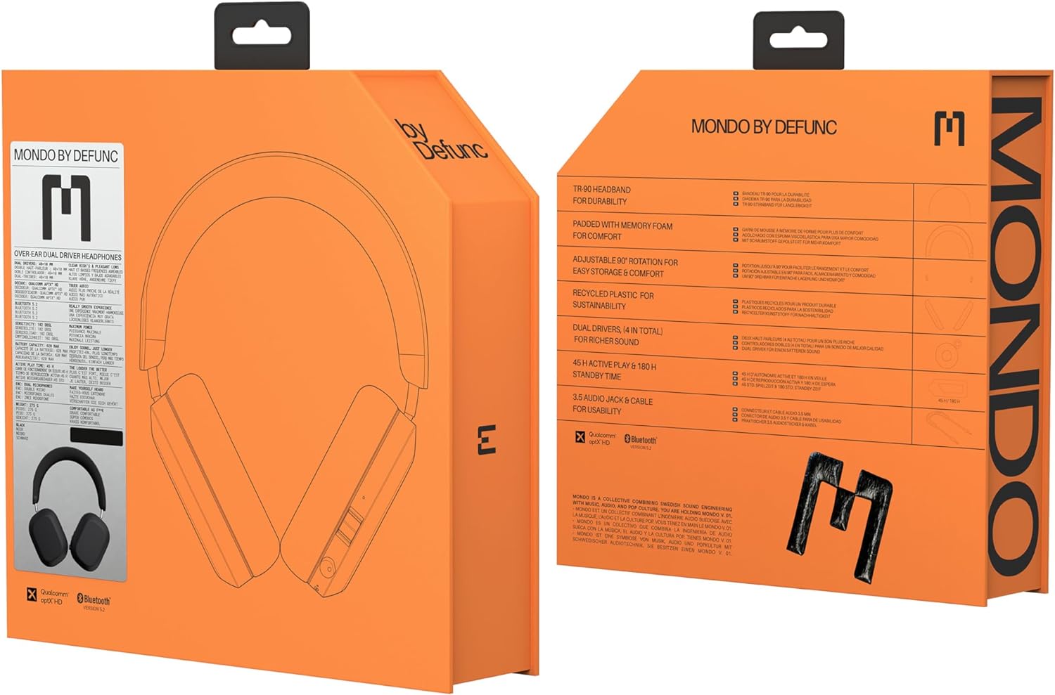 MONDO BY DEFUNC　OVEREAR M1002DEHUNC Over-Ear - Mondo by Defunc