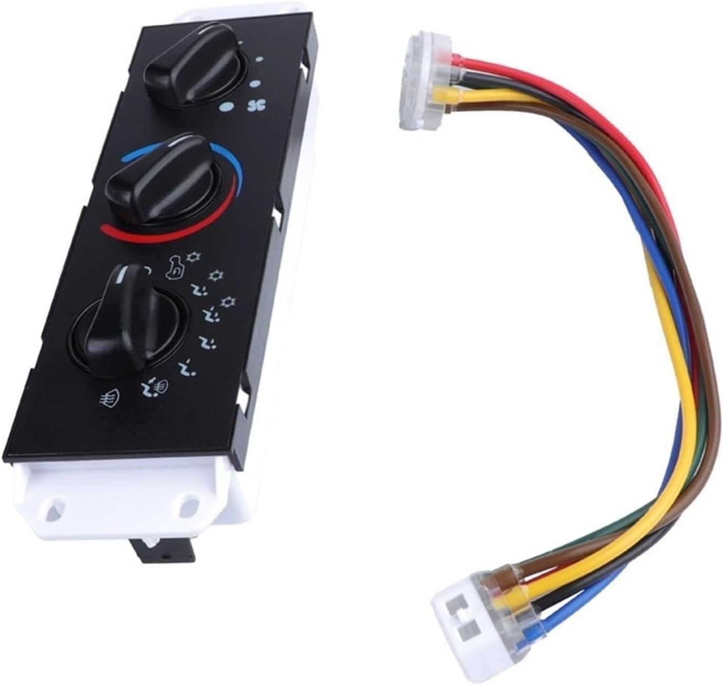 Car Air Conditioning Control Panel, for Jeep, for Wrangler 4.0LL6 19992004 55037473AB 55037612AA 55056558AA Car AC Air Condition Climate Control Switch Blower