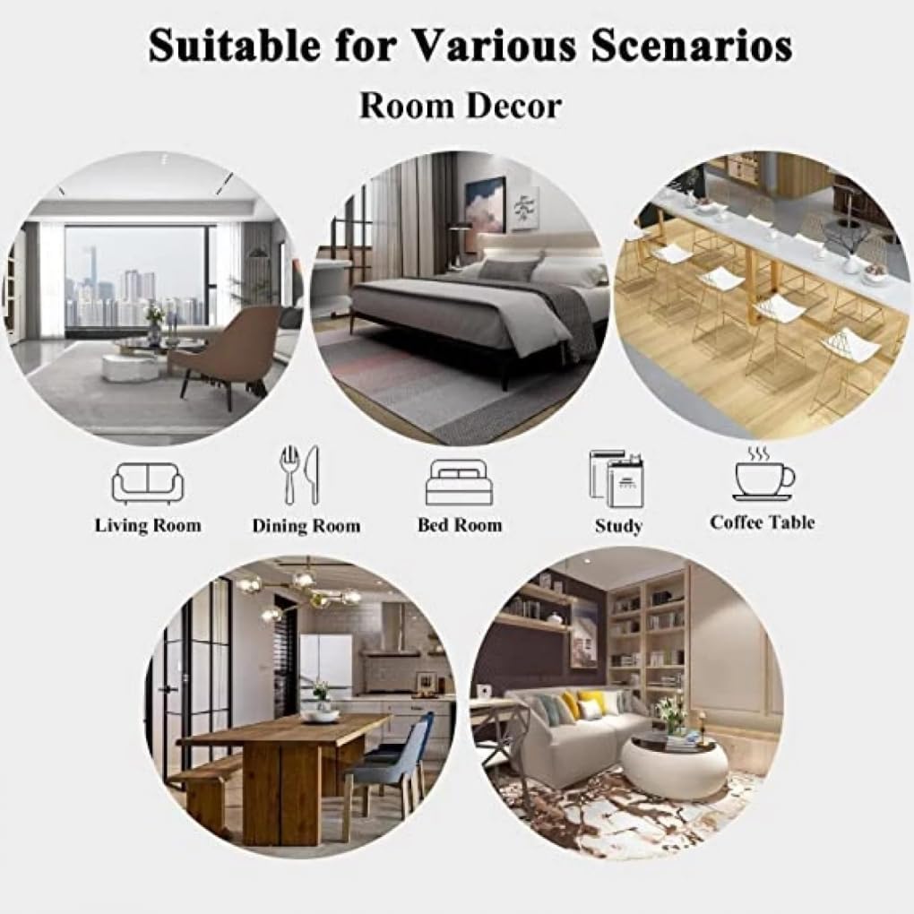 Black Beige Stripe Pattern Modern Simple Stylish Round Area Rug 7x7 Ultra Soft Wool Waterproof Fluffy Rug for Bedroom Dorm Diningroom Unique Deco Rug Guestroom Office Kitchen Indoor Floor Carpet