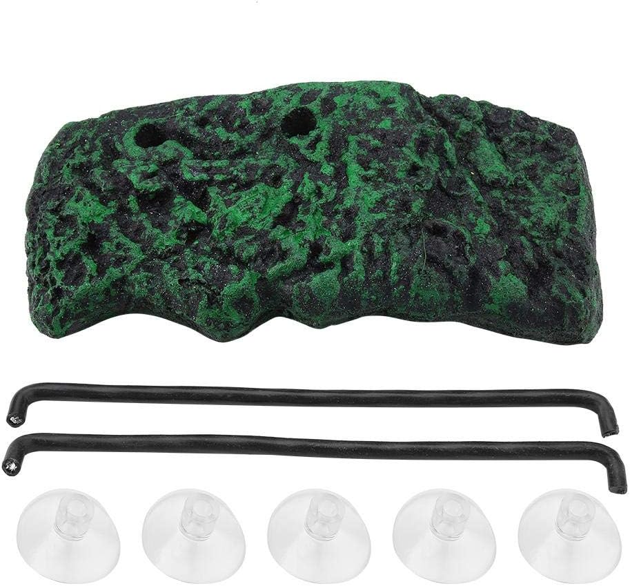 Tnfeeon Reptile Floating Platform, Basking Stage Floating Island with Sucker Aquarium Tank Accessory for Amphius Animals(Small)