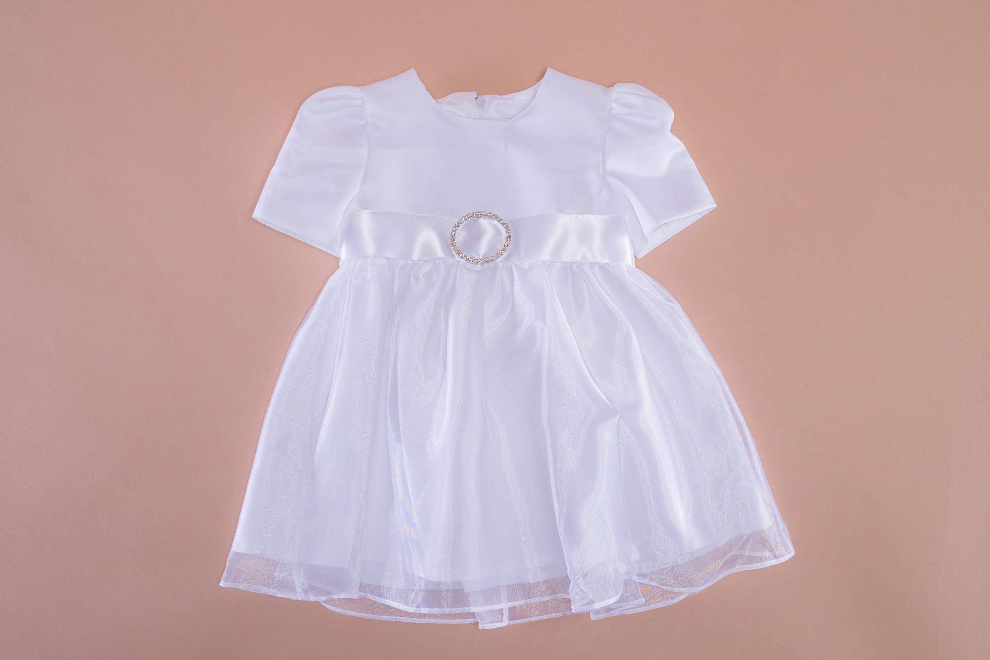 Made in Germany BabyStaab Taufkleid Edel Hochzeitskleid Festkleid Weiß (62/68)