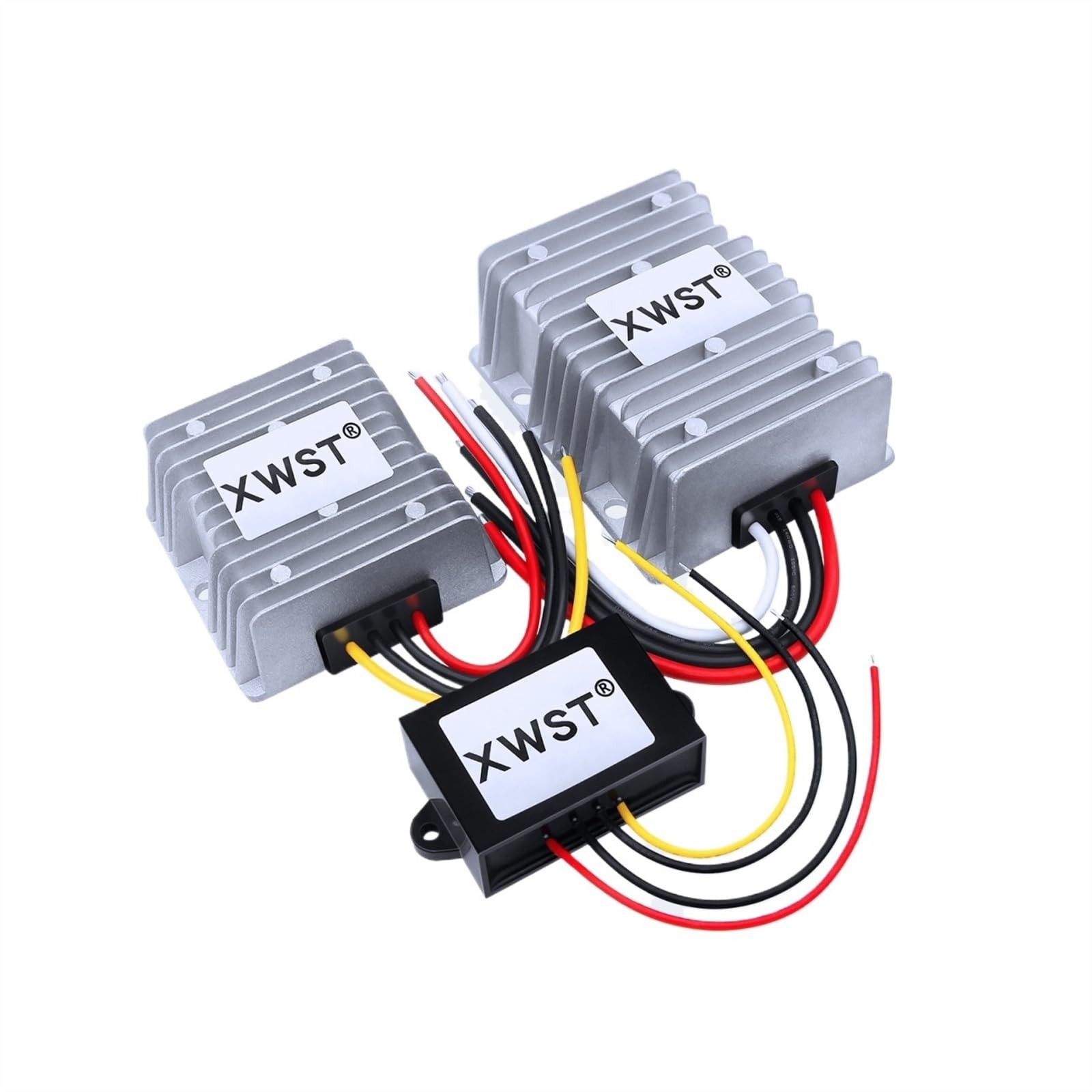 Konwerter stabilizatora DC 9-36V 12V 24V na 12V 1-30 A Przetwornica zasilania z falownikiem regulator napięcia Adapter do diod LED(15A Aluminum XL)