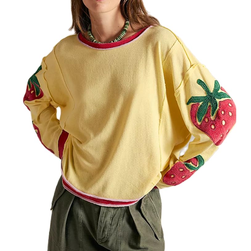 Keliholiyu Preppy Free Floral Graphic Sweatshirt...