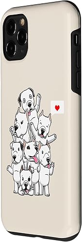 Vista 26 de iPhone 11 Pro Max Funny Dogo Argentino Dog Case
