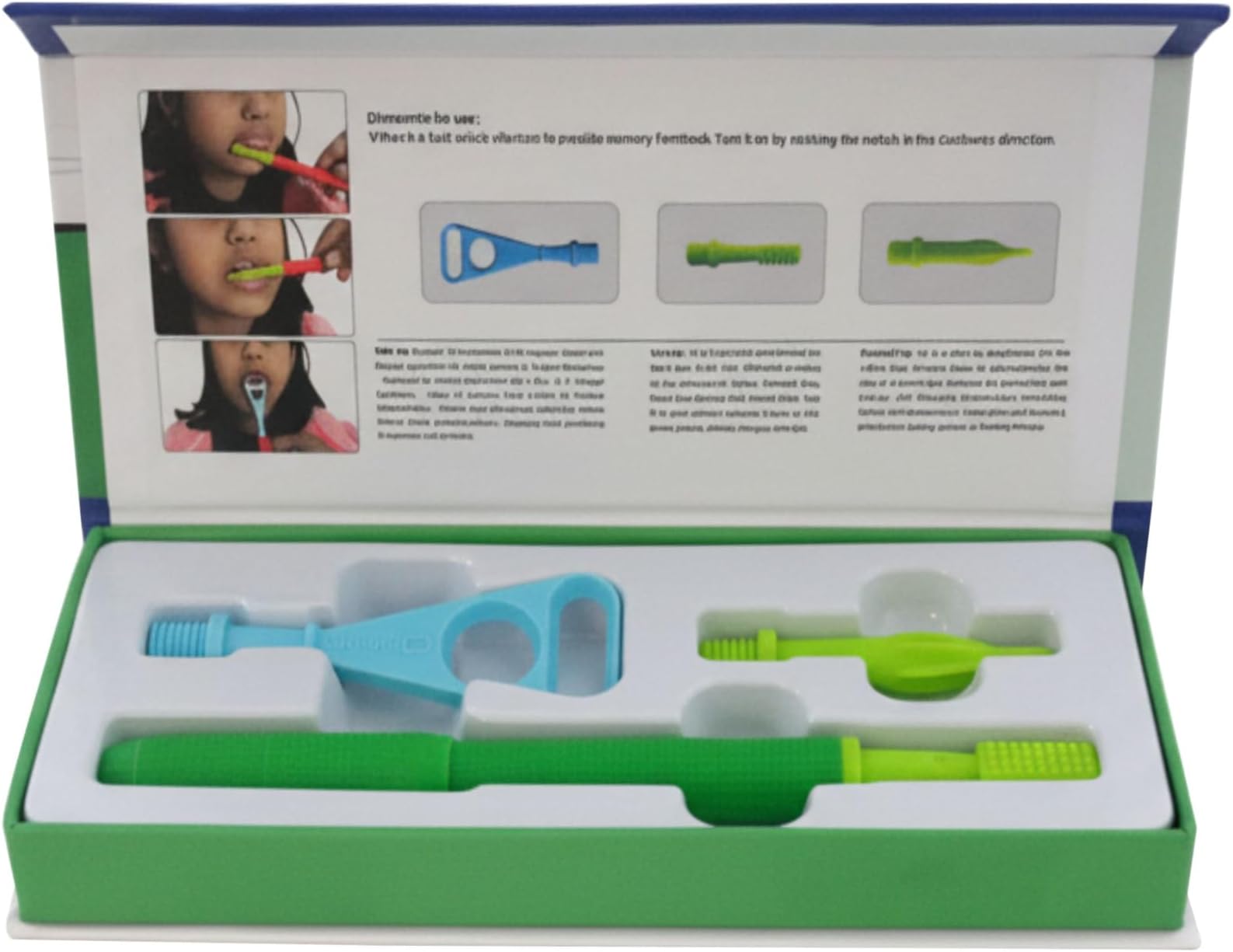 SPEECHGEARS Tactile Kit, Sensory Integration Tools, Speech Tools, Feeding Tools, V-Pen, Uni-Tip, Pointed-Tip, Talk-Tip (Green)