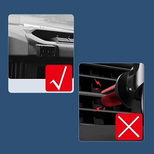 Miniatura 4 de HIGH FLYING Soporte universal para Ford Bronco Sport 2021-2023 para consola central de automóvil, montaje en ventilación de aire, compatible con la