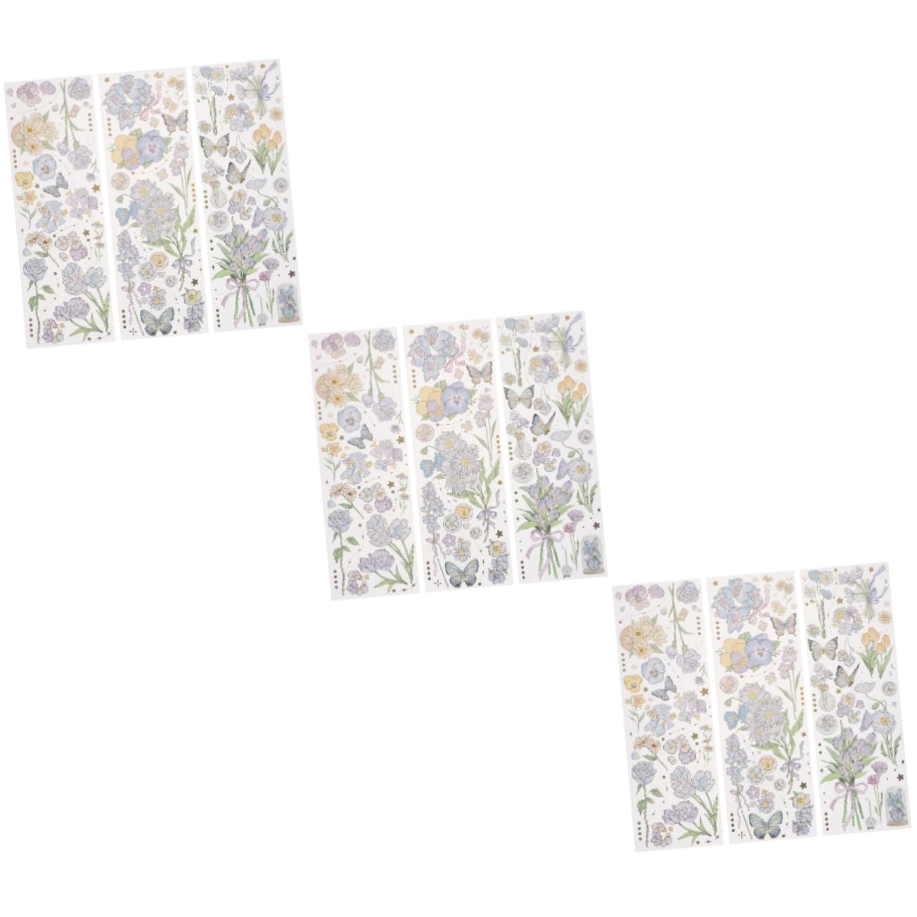 Autocollant scrapbooking fleurs NUOBESTY pour journal intime et album photo