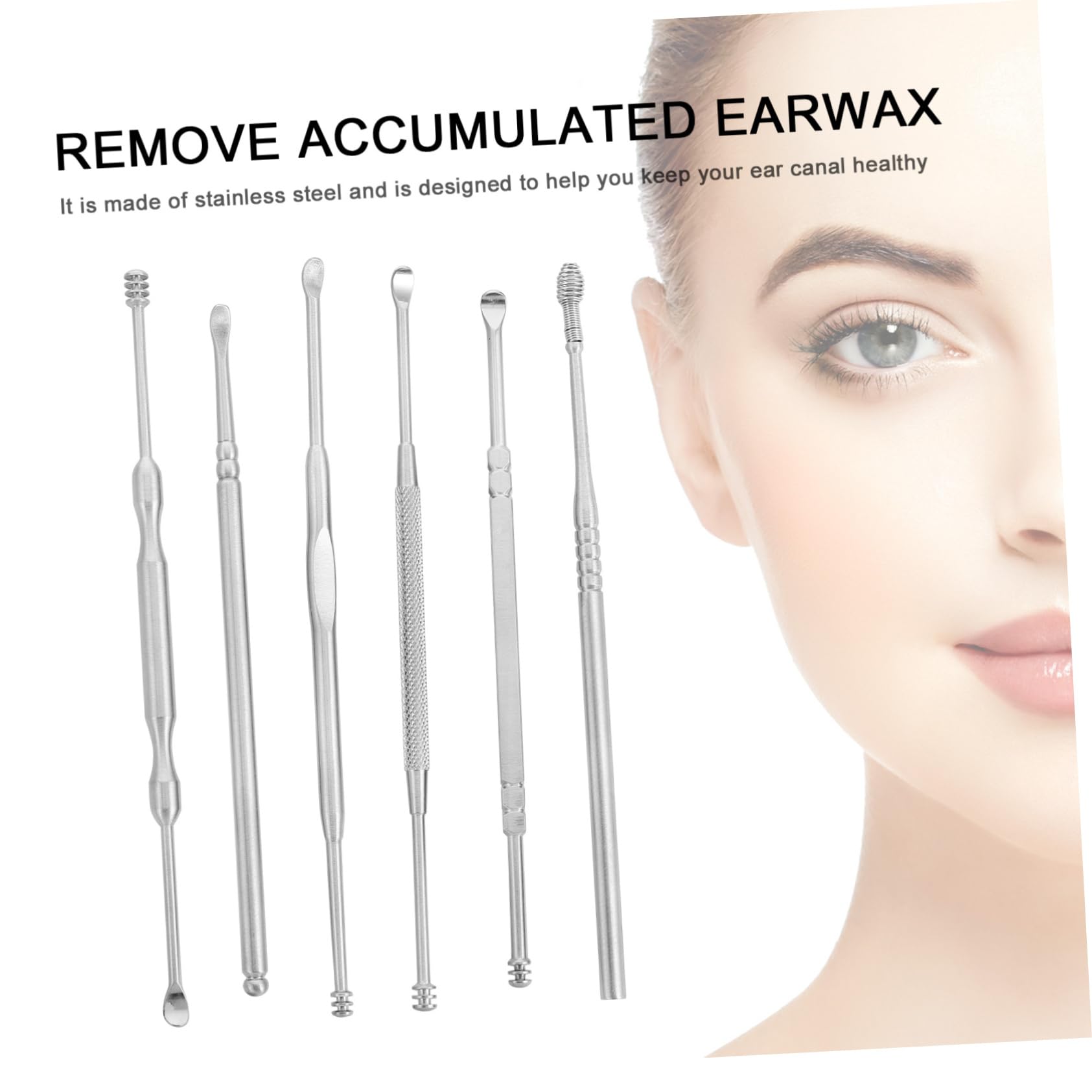 PACKOVE 3 Sätze Spiral Ohrzieher Ear Something Ohrenreiniger Ohrenreinigungsset Werkzeug Zur Ohrenschmalzentfernung Aufbewahrung LED Ohren Ohrhaken Extraktionswerkzeug 6 Stück * 3