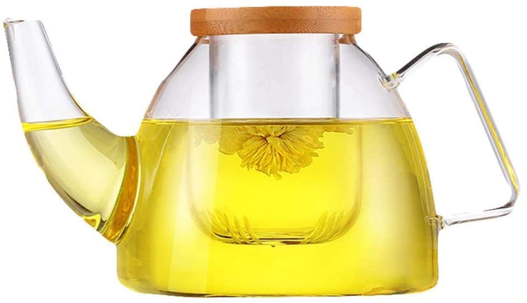 Tetera grande HaveFun de vidrio con taza de té térmica para tus momentos de relax