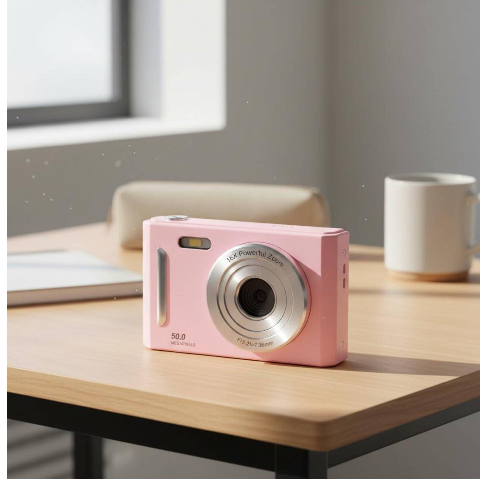 BNF®1080P HD 50MP Retro Sensor Compact Digital Camera with Anti-Stabilization, Built-in Flash – Silver, Ideal for Students, Teens, Beginners & Travel-picture-22